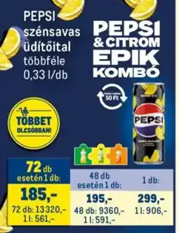 Metro PEPSI szénsavas üdítőital ajánlat