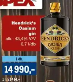 Metro Hendrick's Oasium gin ajánlat