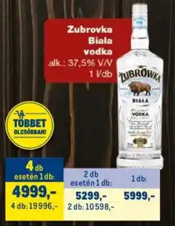 Metro Zubrovka Biala vodka ajánlat