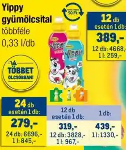 Metro Yippy gyümölcsital ajánlat