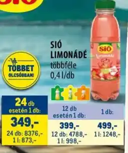Metro Sió limonádé ajánlat