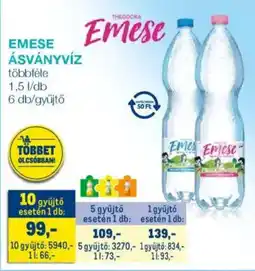 Metro Emese ásványvíz ajánlat