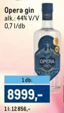 Metro Opera gin ajánlat