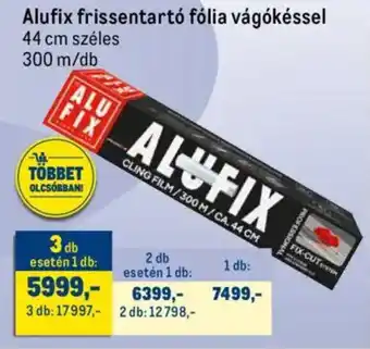 Metro Alufix frissentartó fólia vágókéssel ajánlat