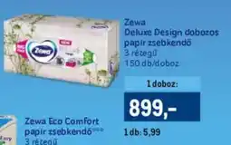 Metro Zewa Deluxe Design dobozos papír zsebkendő ajánlat