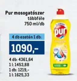 Metro Pur mosogatószer ajánlat