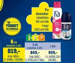 Metro Fa dezodor ajánlat