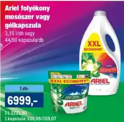 Metro Ariel folyékony mosószer, gélkapszula ajánlat