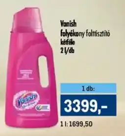 Metro Vanish folyékony folttisztító kétféle ajánlat