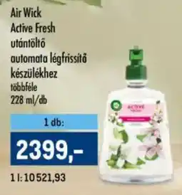 Metro Air Wick Active Fresh utántöltő automata légfrissító készülékhez ajánlat