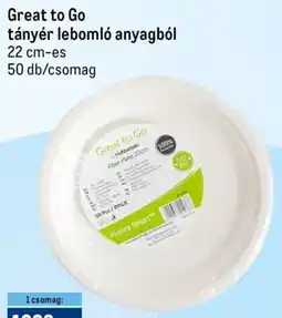 Metro Great to Go tányér lebomló anyagból ajánlat