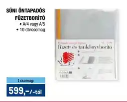 Metro Süni öntapadós füzetborító ajánlat
