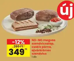 Spar NO-NO magvas szendvicsalap, csokis párna, ajvárkrémes szendvics ajánlat