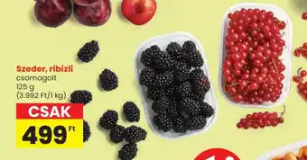 Spar Szeder, ribizli ajánlat
