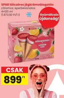 Spar SPAR tölcséres jégkrémválogatás ajánlat