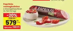 Spar Paprikás vastagkolbász ajánlat