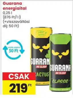 Spar GUARANA Energiaital ajánlat