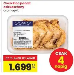 Spar Coco Rico pácolt csirkeszárny ajánlat
