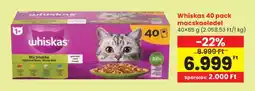 Spar Whiskas 40 pack macskaeledel ajánlat