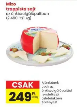Spar MIZO Trappista sajt ajánlat