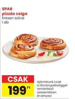 Spar SPAR pizzás csiga ajánlat