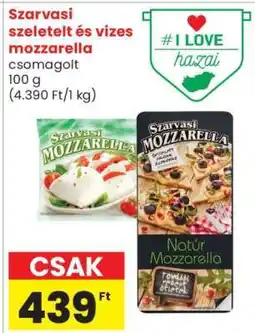 Spar Szarvasi szeletelt és vizes mozzarella ajánlat