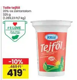 Spar Tolle tejföl ajánlat