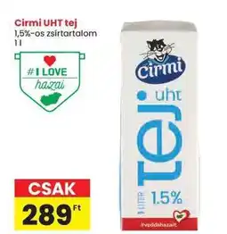 Spar Cirmi UHT tej ajánlat