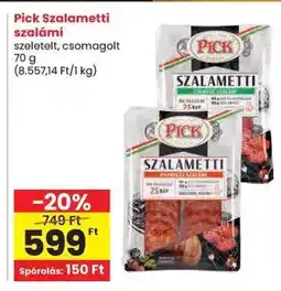 Spar Pick Szalametti szalámi ajánlat