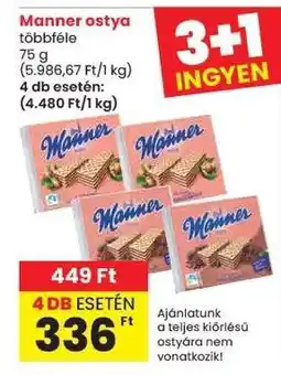 Spar Manner Ostya ajánlat