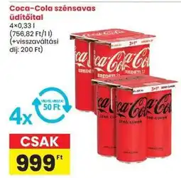 Spar Coca-Cola szénsavas üdítőital ajánlat