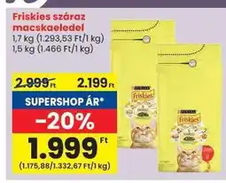 Spar FRISKIES Száraz macskaeledel ajánlat