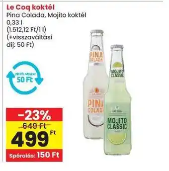 Spar LE COQ KOKTÉL ajánlat