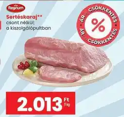 Spar Sertéskaraj ajánlat