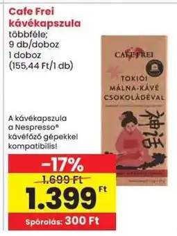 Spar CAFE FREI Kávékapszula ajánlat