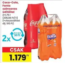 Spar Coca-Cola, Fanta szénsavas üdítőital ajánlat