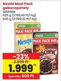 Spar Nestlé Maxi Pack gabonapehely ajánlat