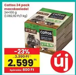 Spar Cattos 24 pack macskaeledel ajánlat