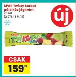Spar SPAR Twisty Sorbet pálcikás jégkrém ajánlat