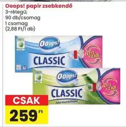 Spar Ooops! papír zsebkendő ajánlat