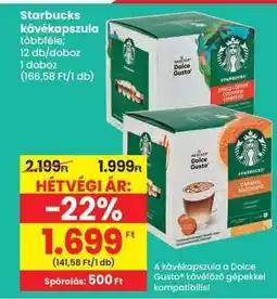 Spar Starbucks kávékapszula ajánlat