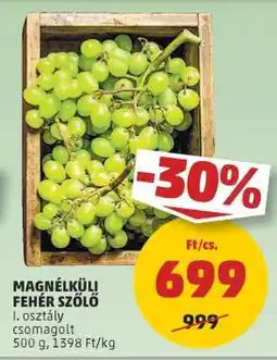 PENNY Magnélküli fehér szőlő ajánlat