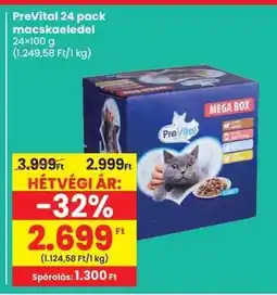 Spar PreVital 24 pack macskaeledel ajánlat