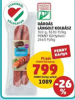 PENNY Dárdás Lángolt Kolbász ajánlat