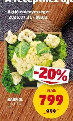 PENNY KARFIOL I. osztály ajánlat