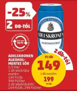 PENNY Adelskronen Alkoholmentes Sör ajánlat