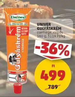 PENNY UNIVER Gulyáskrém ajánlat