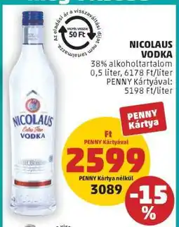 PENNY NICOLAUS Vodka ajánlat