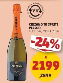 PENNY Cinzano To Spritz Pezsgő ajánlat