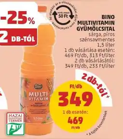 PENNY Bino Multivitamin Gyümölcsital ajánlat